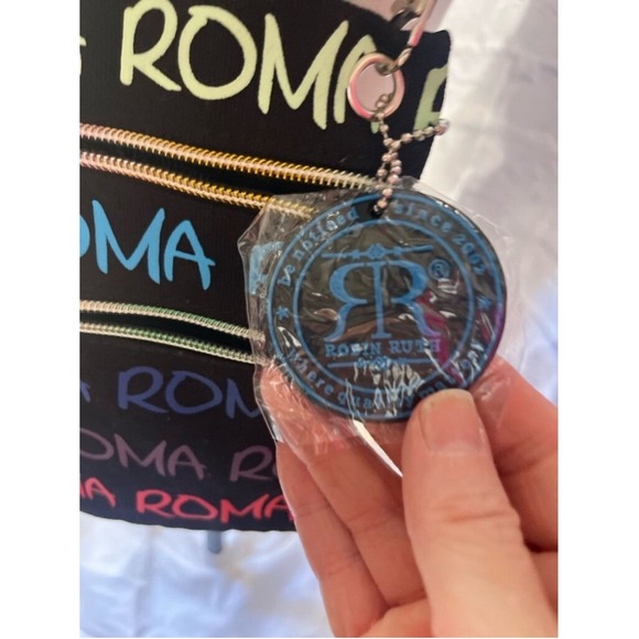 Robin Ruth Crossbody Bag Small Black Multicolor Rome Roma - Picture 3 of 5